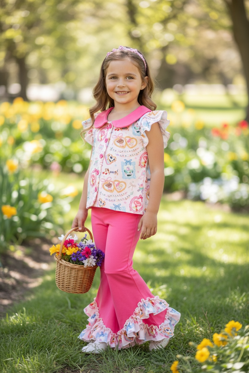 A story of toys multi printed girls 2 piece set