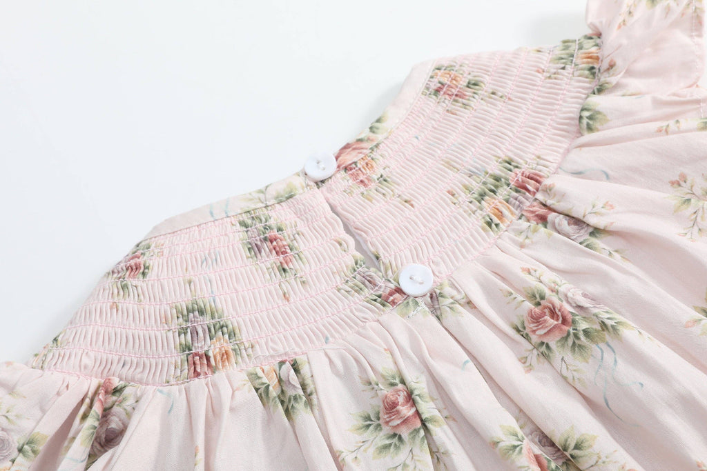 Heritage Custom Rose Smocked Bishop Dress