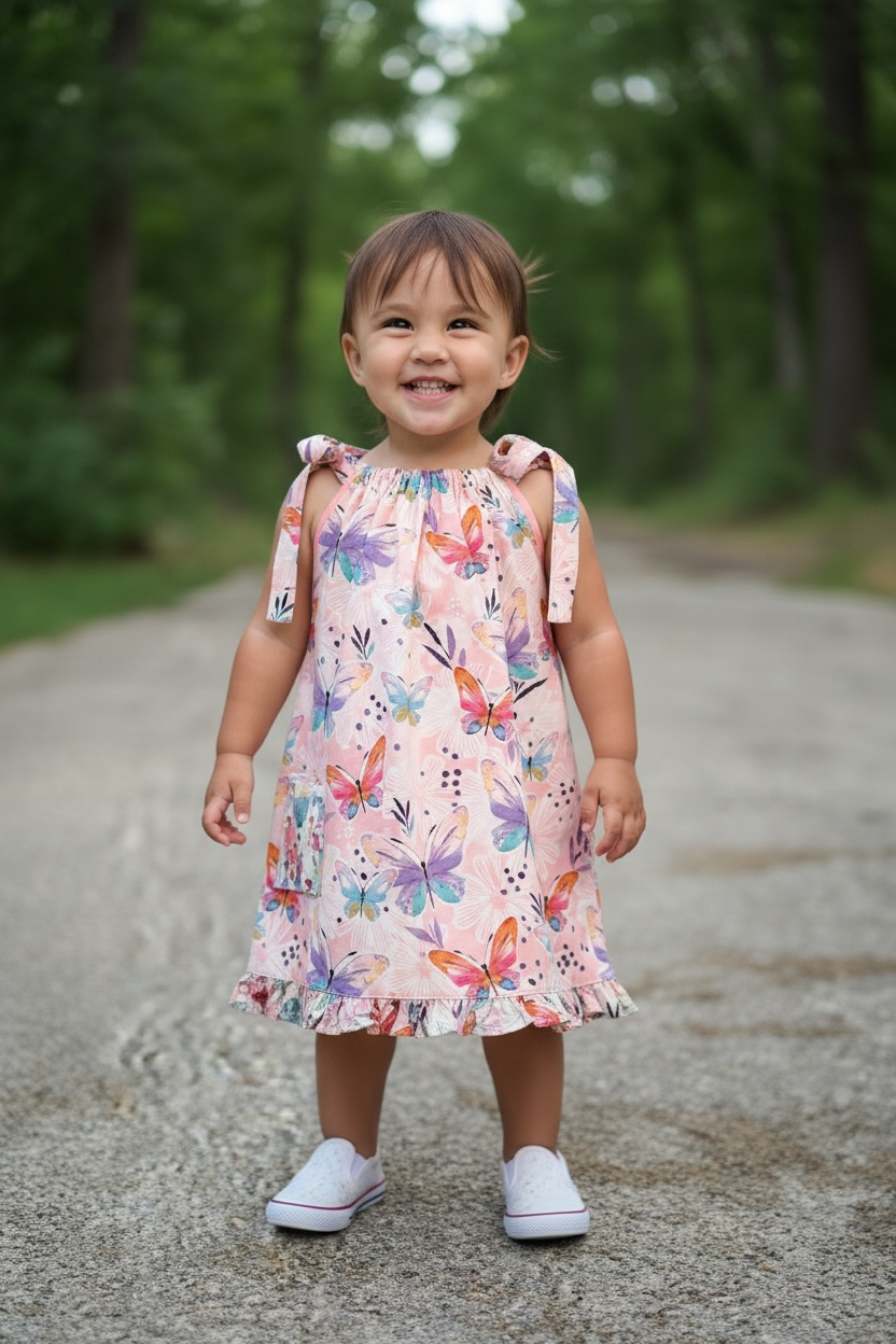Butterfly Print Dress