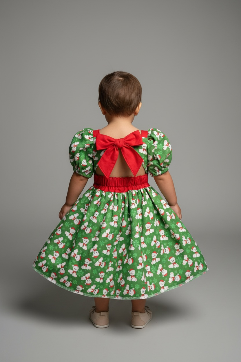 Handmade Christmas Snowmen dress