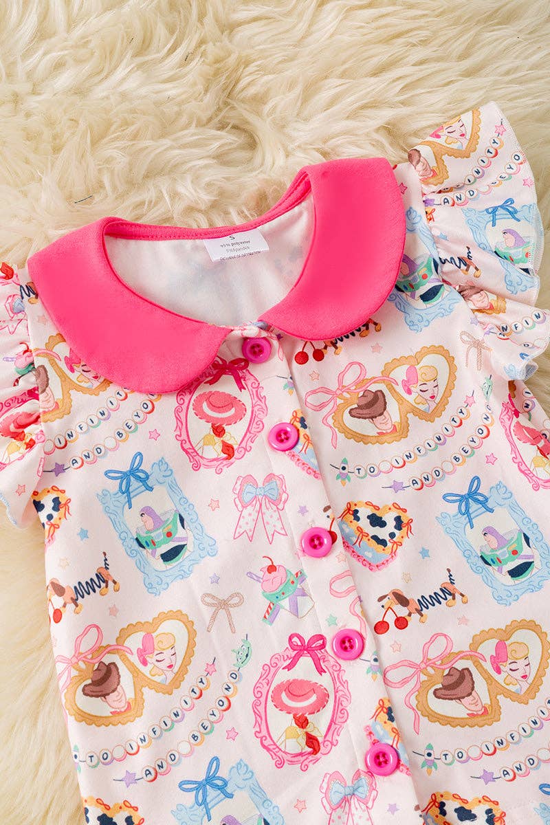 A story of toys multi printed girls 2 piece set